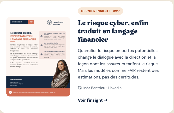 Cyber Insight #27 — Inès Bentriou
